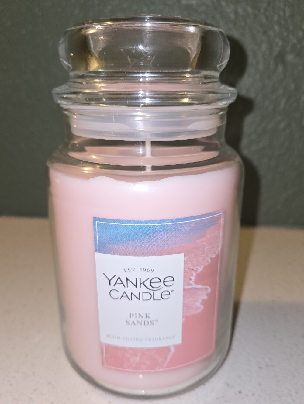 Yankee Candle Pink Sands LARGE Scented Jar Candle BRAND NEW